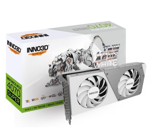 INNO3D GeForce RTX 4070 Super Twin X2 OC White 12GB GDDR6X
